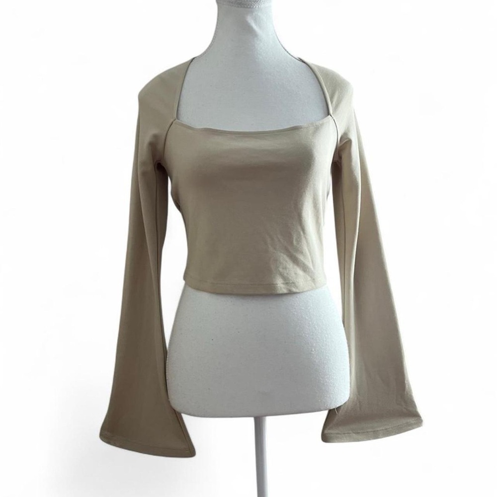 Elegant Beige Women's Top